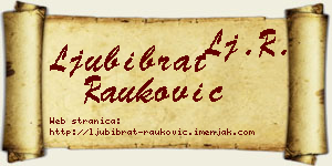 Ljubibrat Rauković vizit kartica